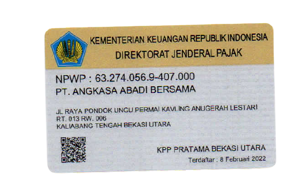 Dokumen NPWP perusahaan